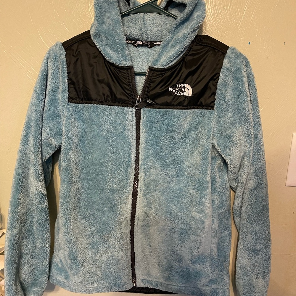 The North Face Kids Blue and Black Fleece Jacket
